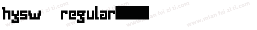 hysw regular字体转换